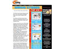 Tablet Screenshot of music-stores.nettop20.com