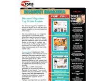 Tablet Screenshot of discount-magazines.nettop20.com
